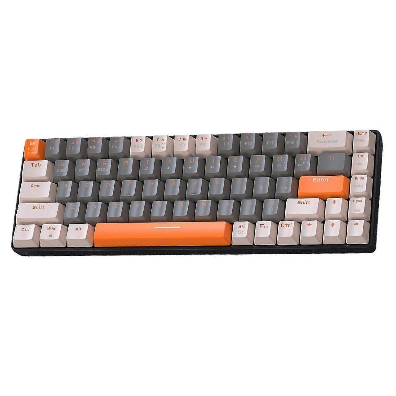FREE WOLF K68 Bluetooth / Wired Portuguese Keyboard