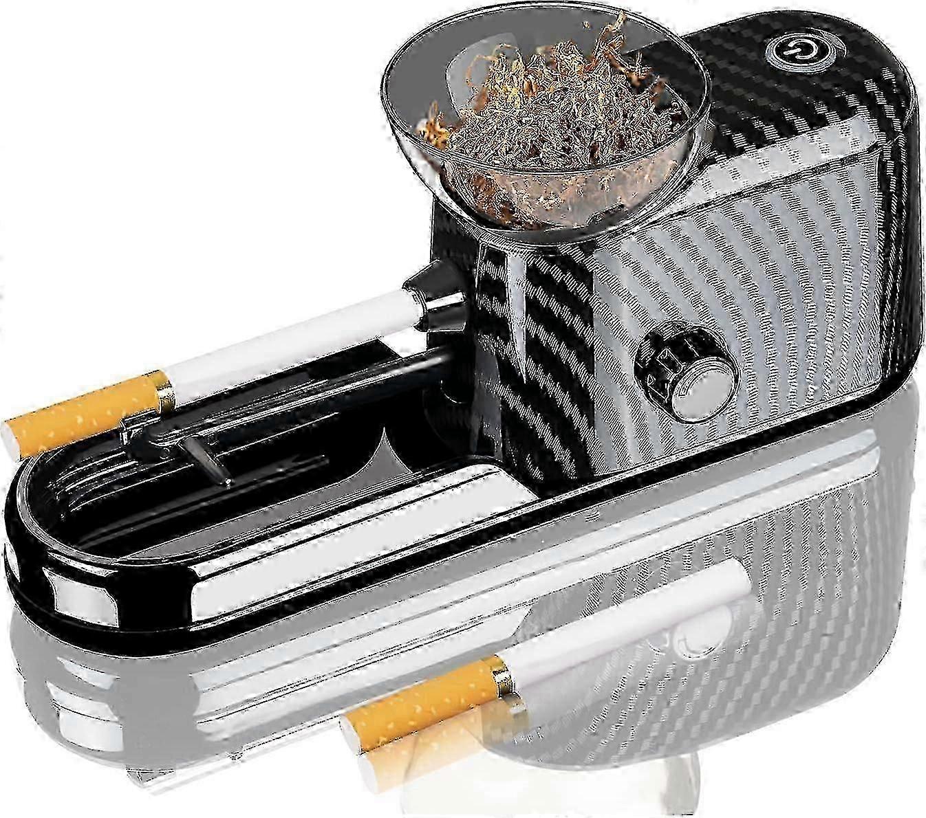 Portable Automatic 8mm Filtered Cigarette Roller Machine - Electric Injector Maker for Home Use