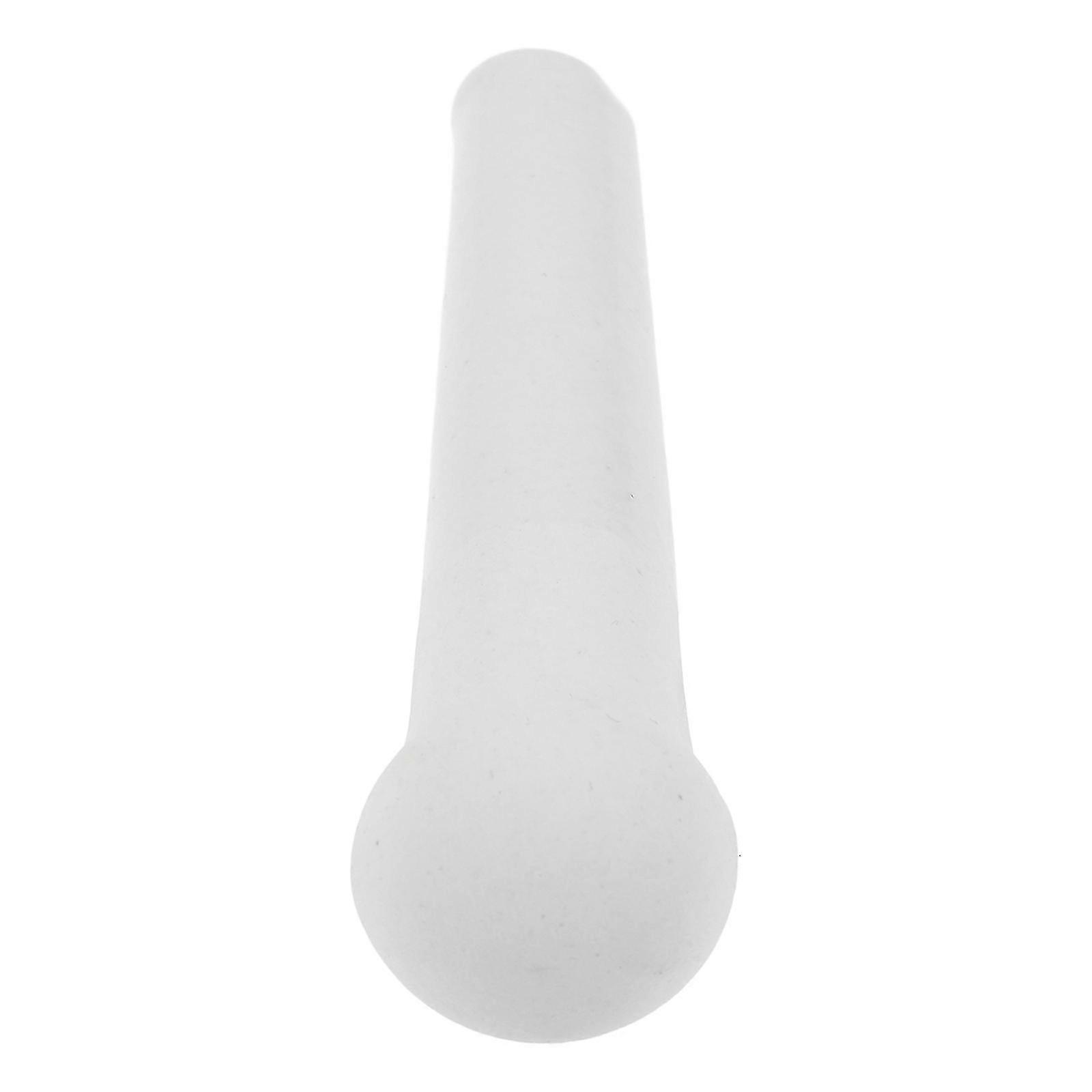 Kitchen Garlic Pestle Ceramic for Grinding Practical White Masher Stick
