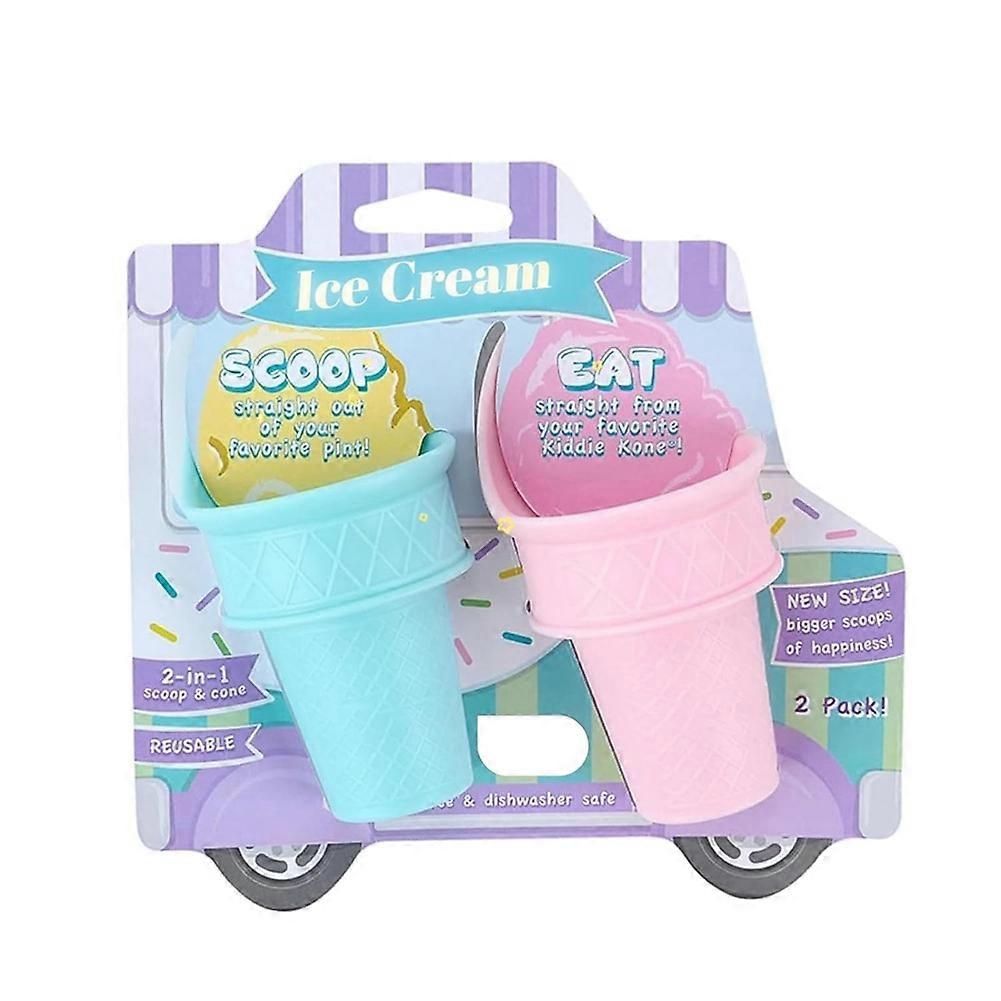 Cuillère à glace pour enfants, mini cornet réutilisable
