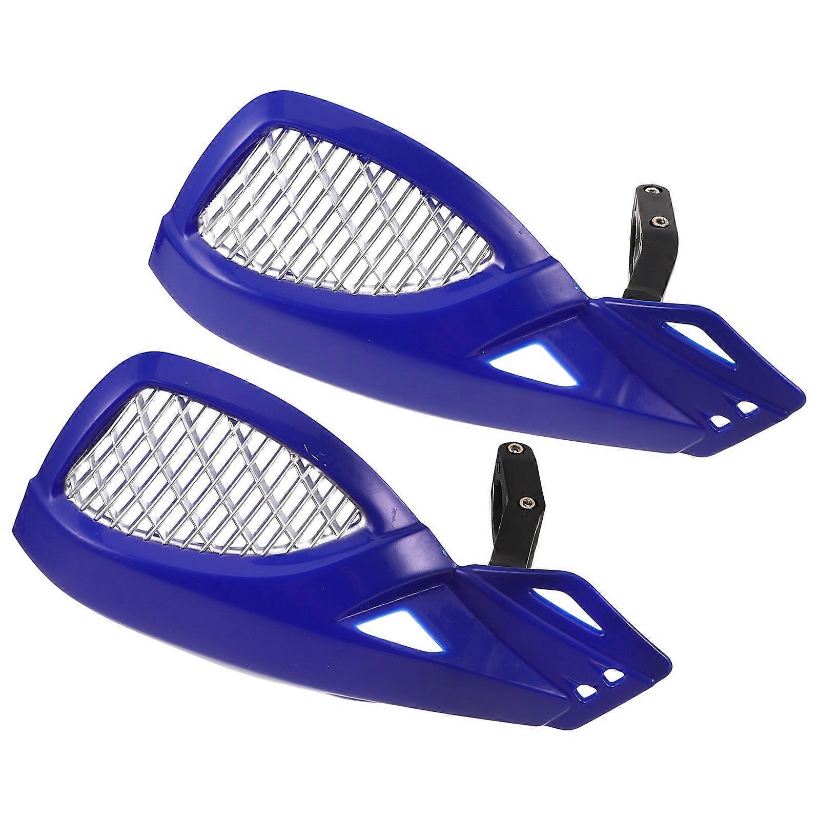 Motorcycle Handlebar Windshield Protector for Aerodynamic Stability 1Pair Blue