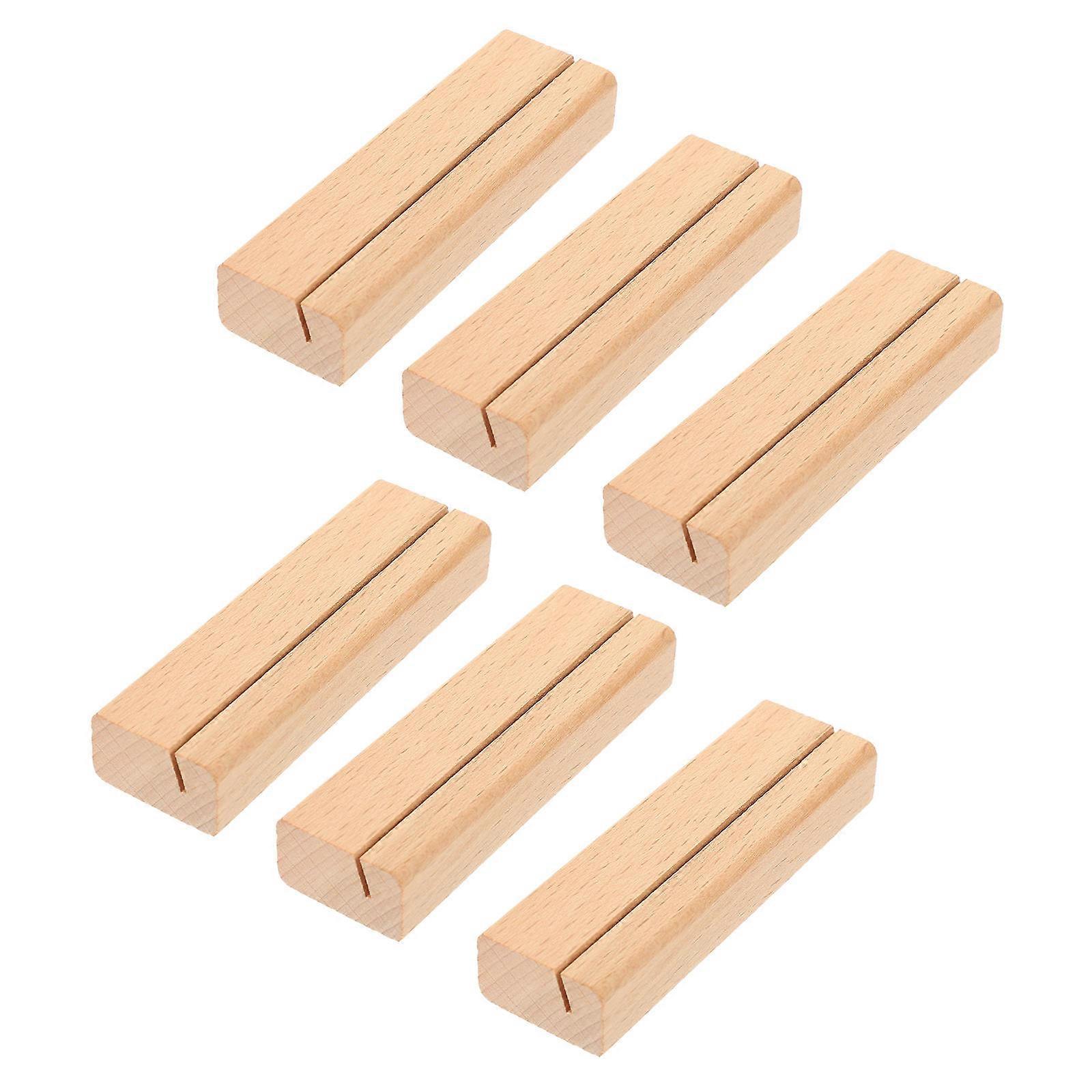 Tischkartenhalter aus Holz, 6 Stück