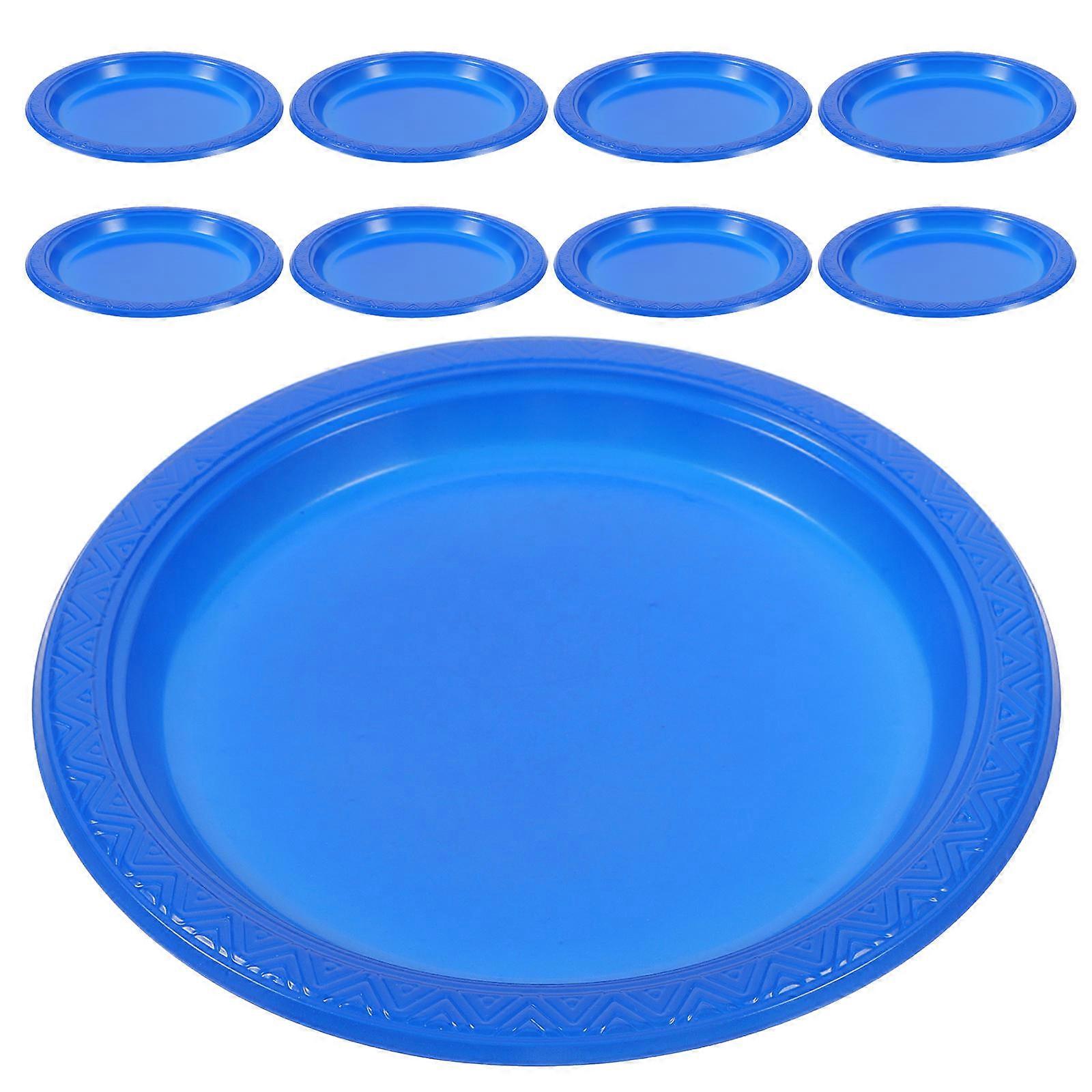 Blue Round for Party 20Pcs Camping Use
