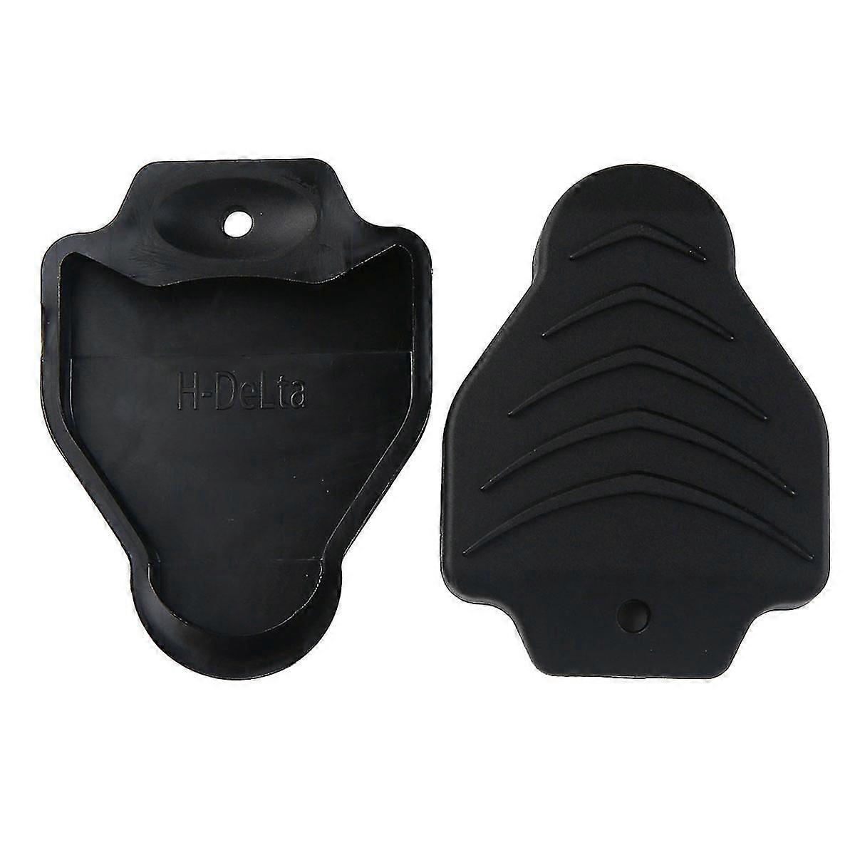 1 Pair Cleat Covers Convenient Shoe Clipless Protector Compatible For Look Delta (black)