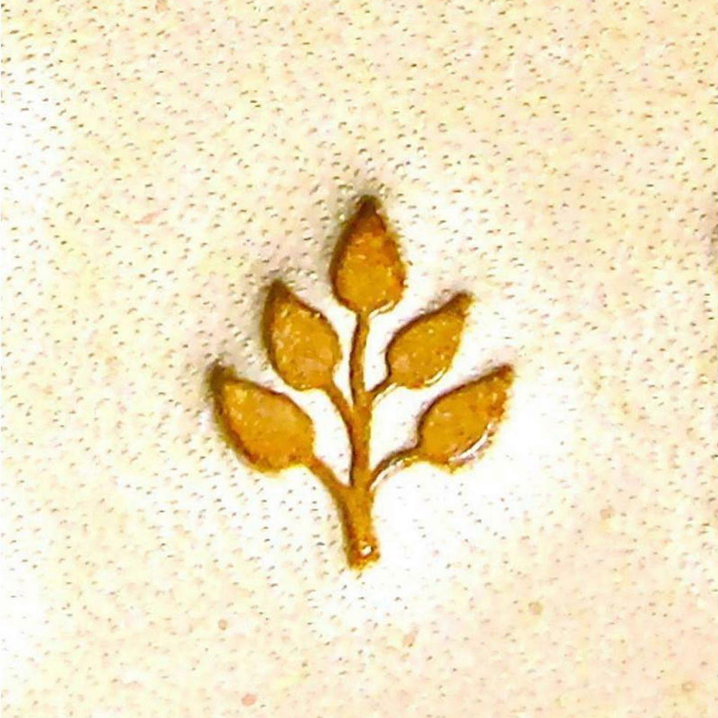 Craft Sha Leathercraft Tool 8x7mm E375 Branch Leaf Pattern Custom Leather Stamp