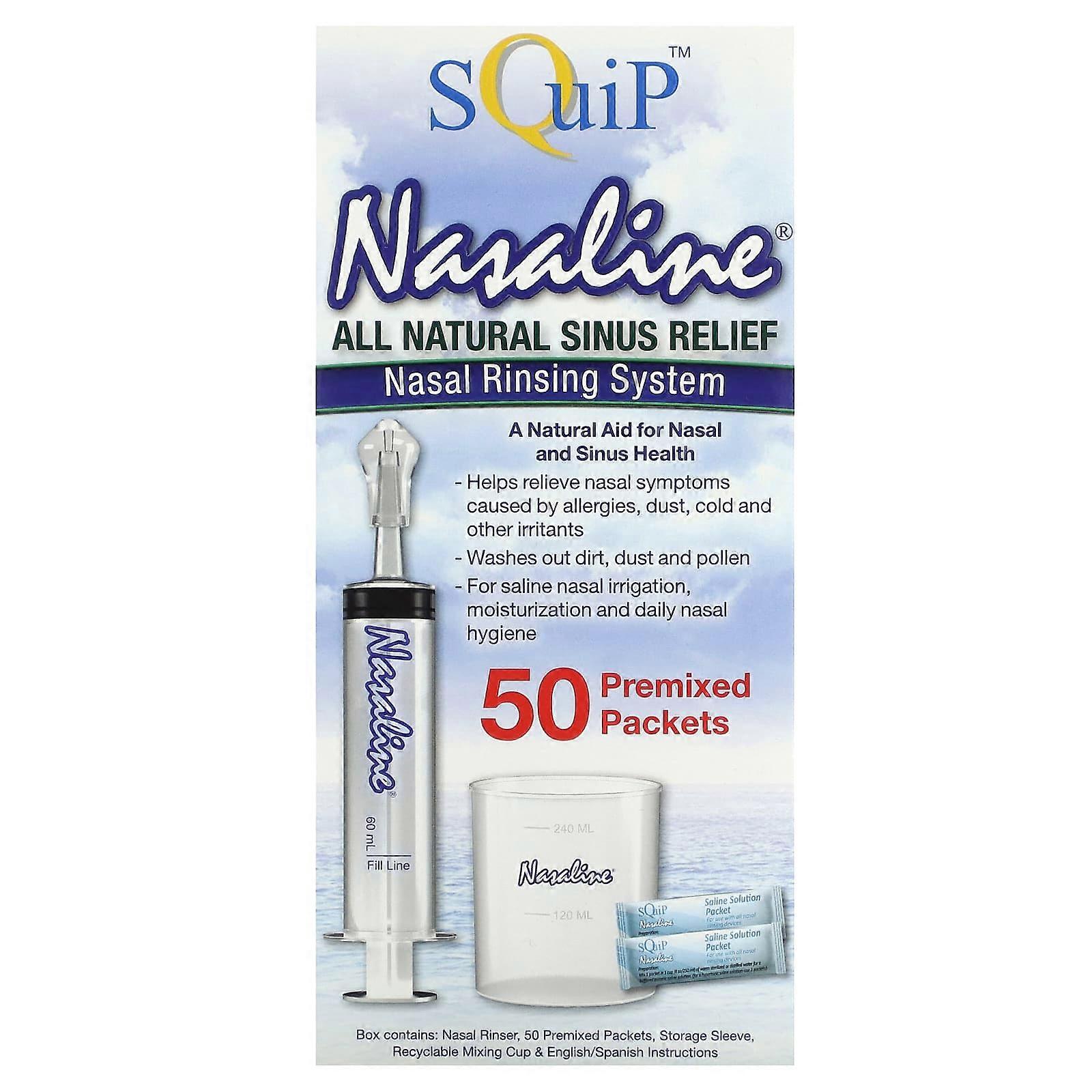 Squip, Nasaline, Nasal Rinsing System , 54 Piece Kit