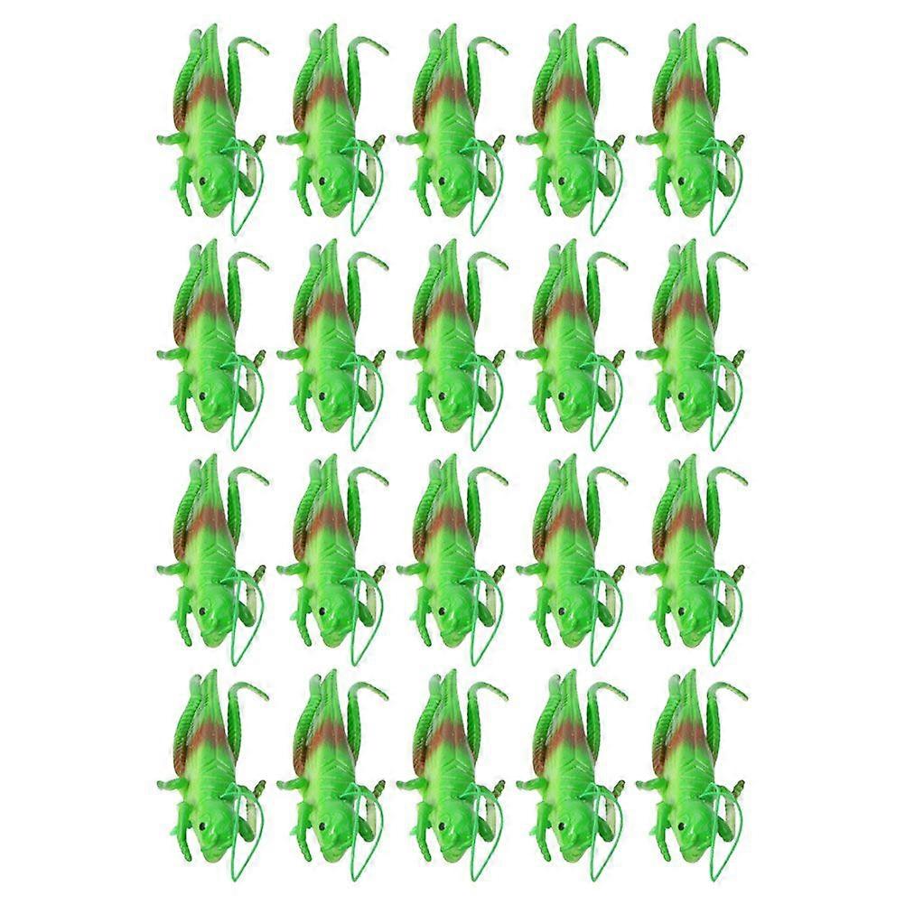 20pcs Grasshopper Figurines Grasshopper Playthings Locust Cognitive Model