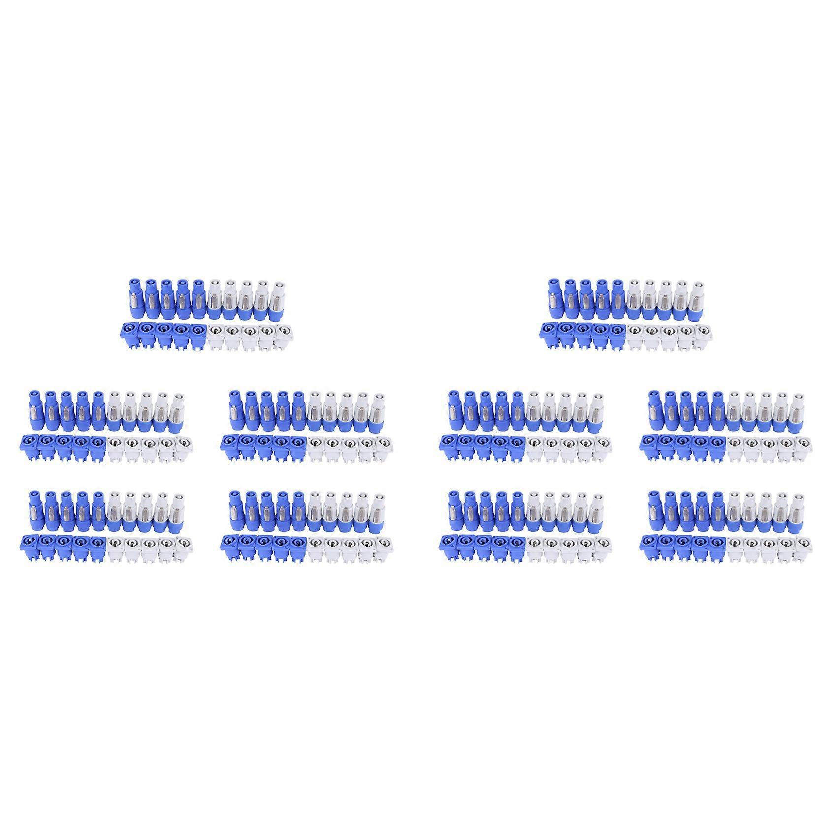100 Set PowerCON Type A NAC3FCA+NAC3MPA-1 Chassis Plug Panel Adapter