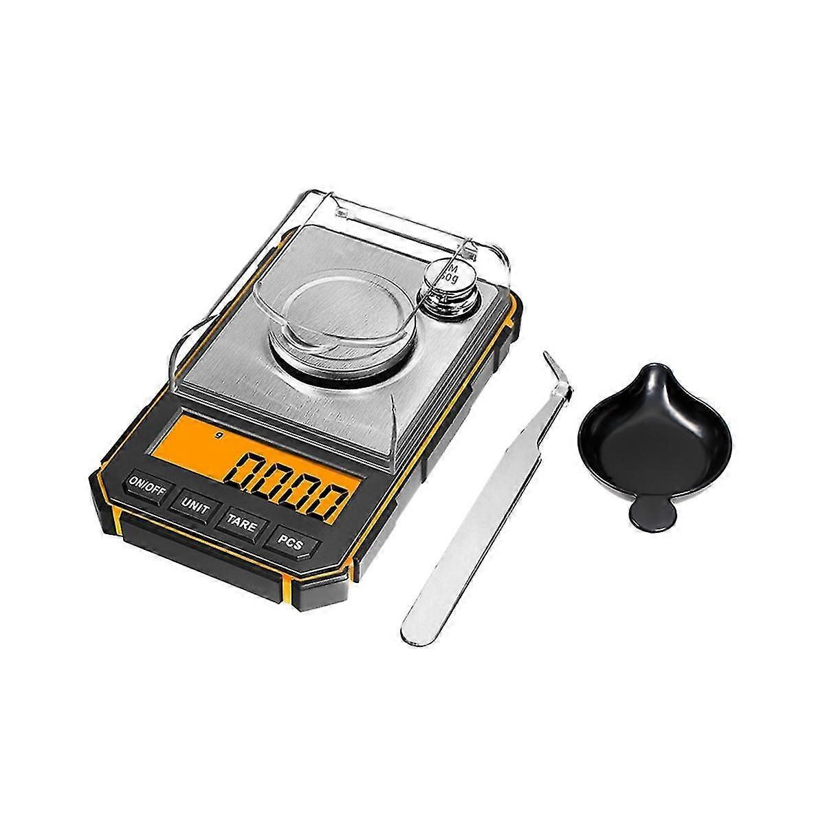 Electronic Digital Scale Portable Mini Scale Precision Professional Pocket Scale 50g Calibration Weights Tare Function