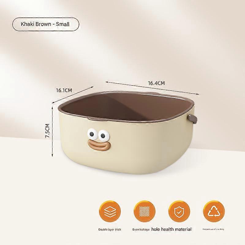 Double Layer Vegetable & Fruit Wash Basin, Home Kitchen
