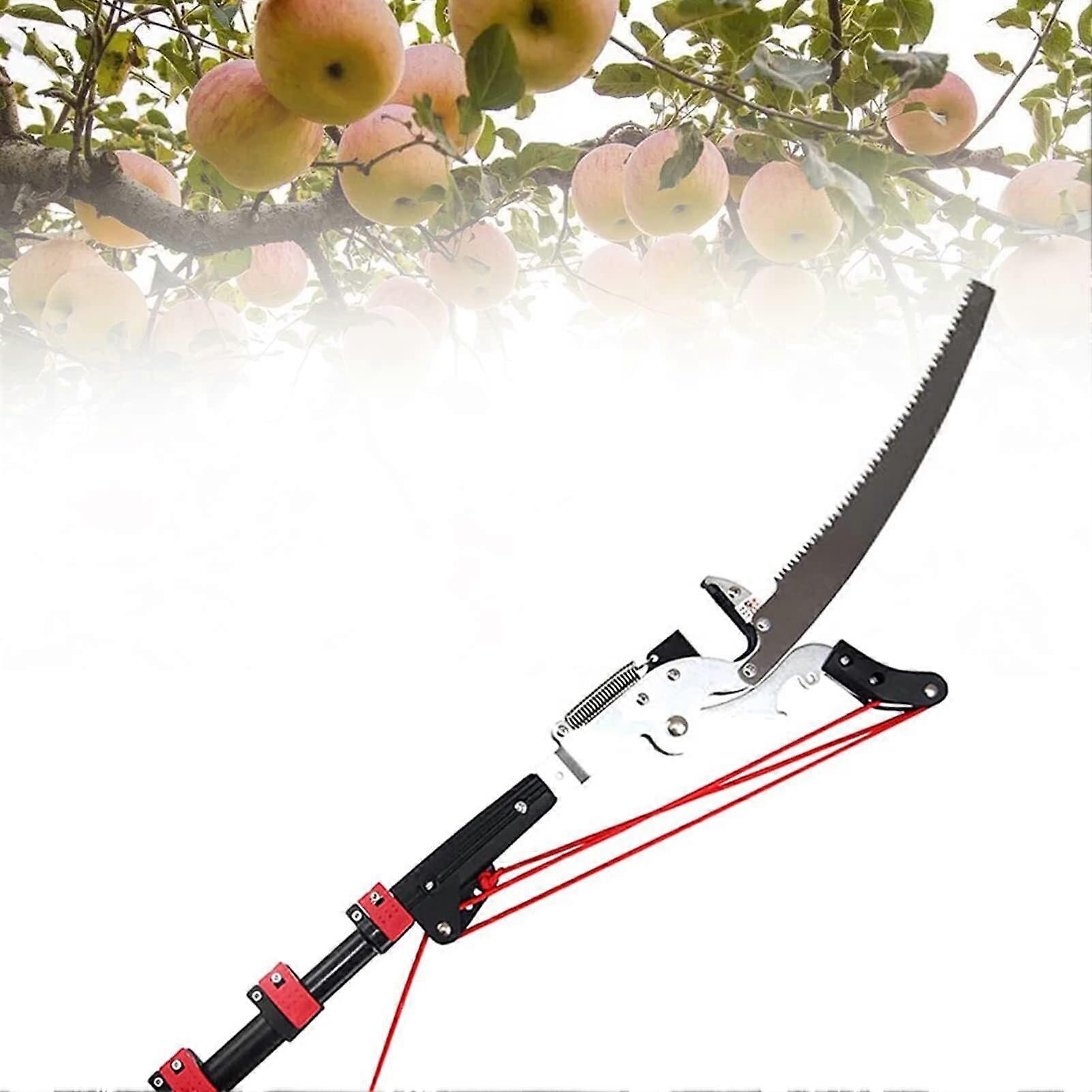 Telescopic Pole Saw with Sharp Blade and Ergonomic Handle, Extendable Tree Pruner for Branch Cutting