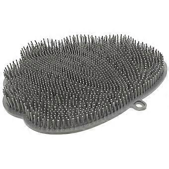 Wall Back Scrubber for Shower with Suction Cup and Hands Free Function