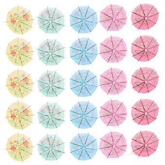 144 Pcs Garnish Picks Cocktails Hawaii Party Favor Mini Umbrellas Drinks Appetizers Umbrellas Paper Umbrellas Decorations