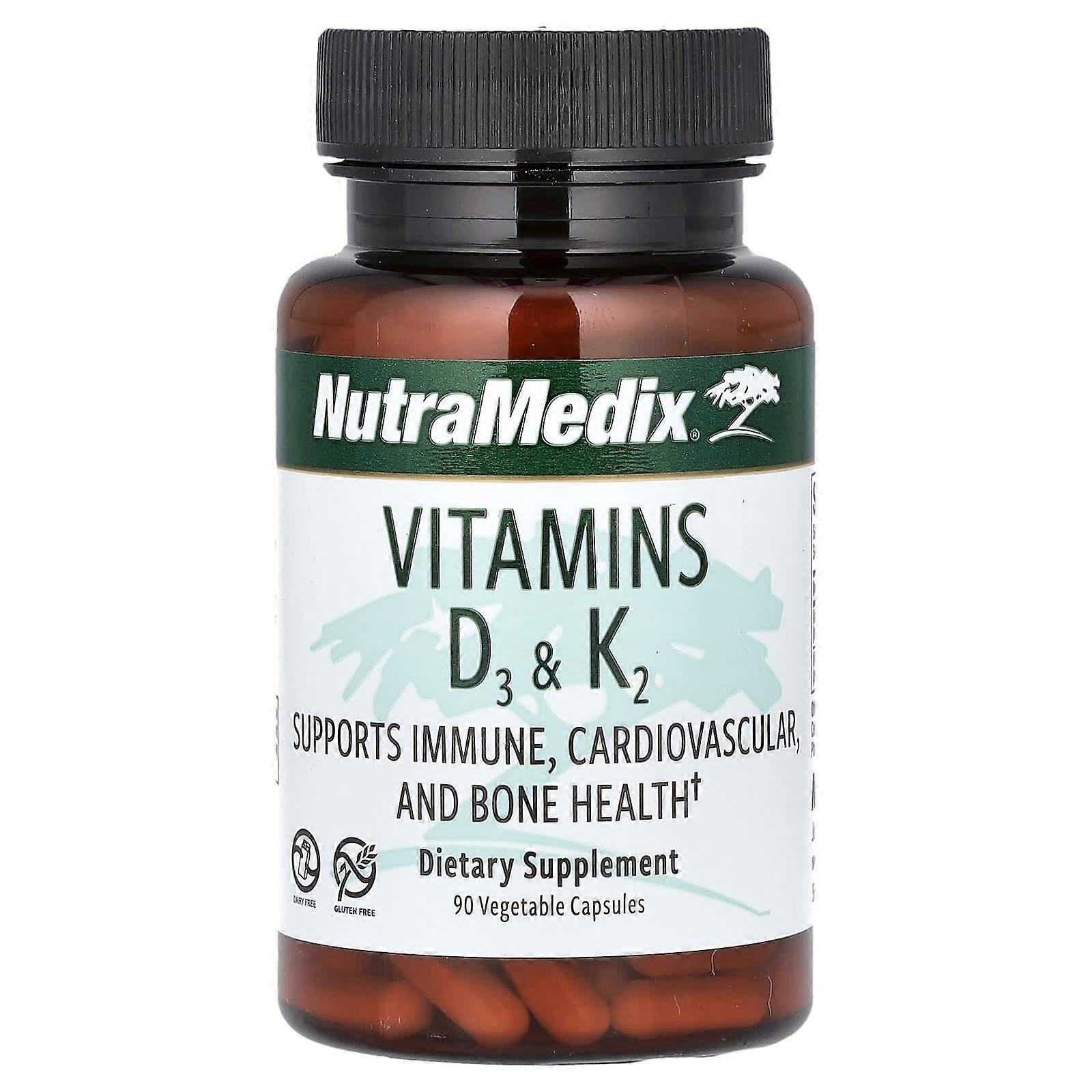 NutraMedix, Vitamins D3 & K2, 90 Capsules