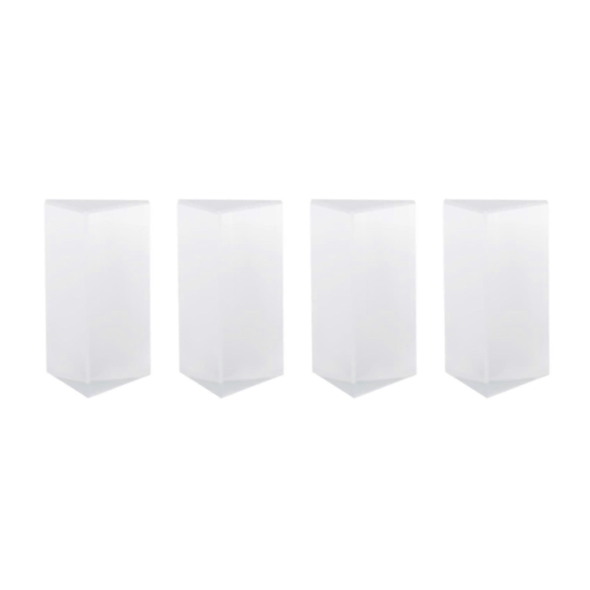 For 4pcs clear triangular prism for rainbow lights crystal optical prisms