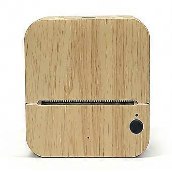 AI-Powered Smart Voice Thermal Printer for Coloring, Drawing, Educational Portable USB WiFi Bluetooth Wood Color