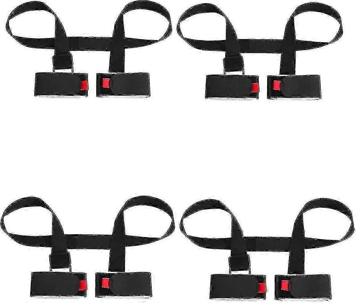 Adjustable 4 Pack Ski and Pole Carrier Strap Shoulder Sling
