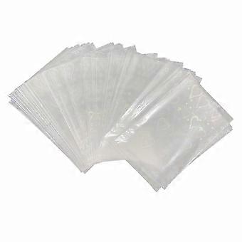 100 Pieces Holographic Protector Sleeves for Collectible Trading Cards Guard Storage