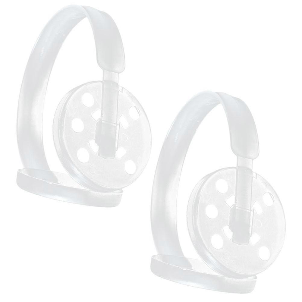 DIY White Plastic Earmuff Frame Holder 2Pcs for Winter Use