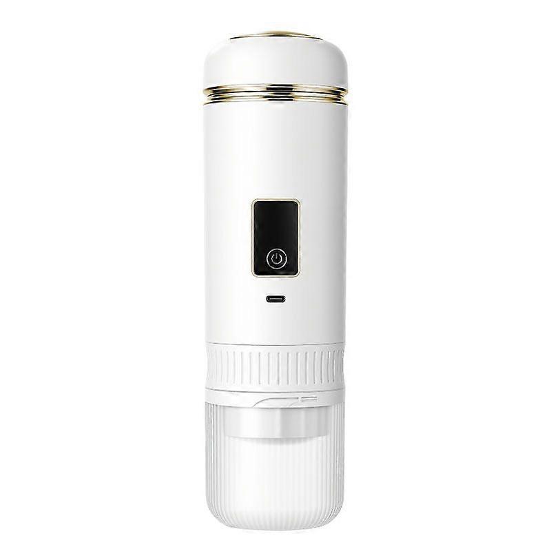 White Rechargeable Portable Coffee Grinder (No Heating)