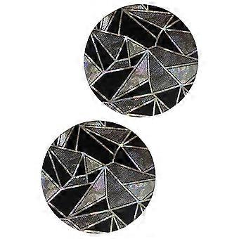 Stickers de sein de style cassé, Pasties Mamelon Autocollants jetable Sticky Breast Petal, Couverture de mamelon pour les femmes Filles rondes