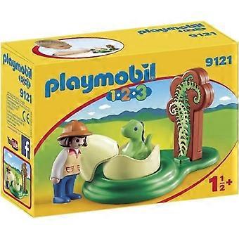 PLAYMOBIL 1.2.3. - 9121 - Explorateur et bébé dinosaure
