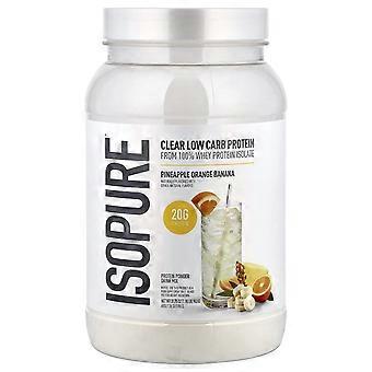 Isopure, Clear Low Carb Protein Powder,  Pineapple Orange Banana, 1.98 lb (900 g)