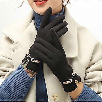 Fashion Lady Glove Mittens Women Winter Vintage Touch Screen Driving Keep Warm Windproof Gloves Dropshiping New Grace