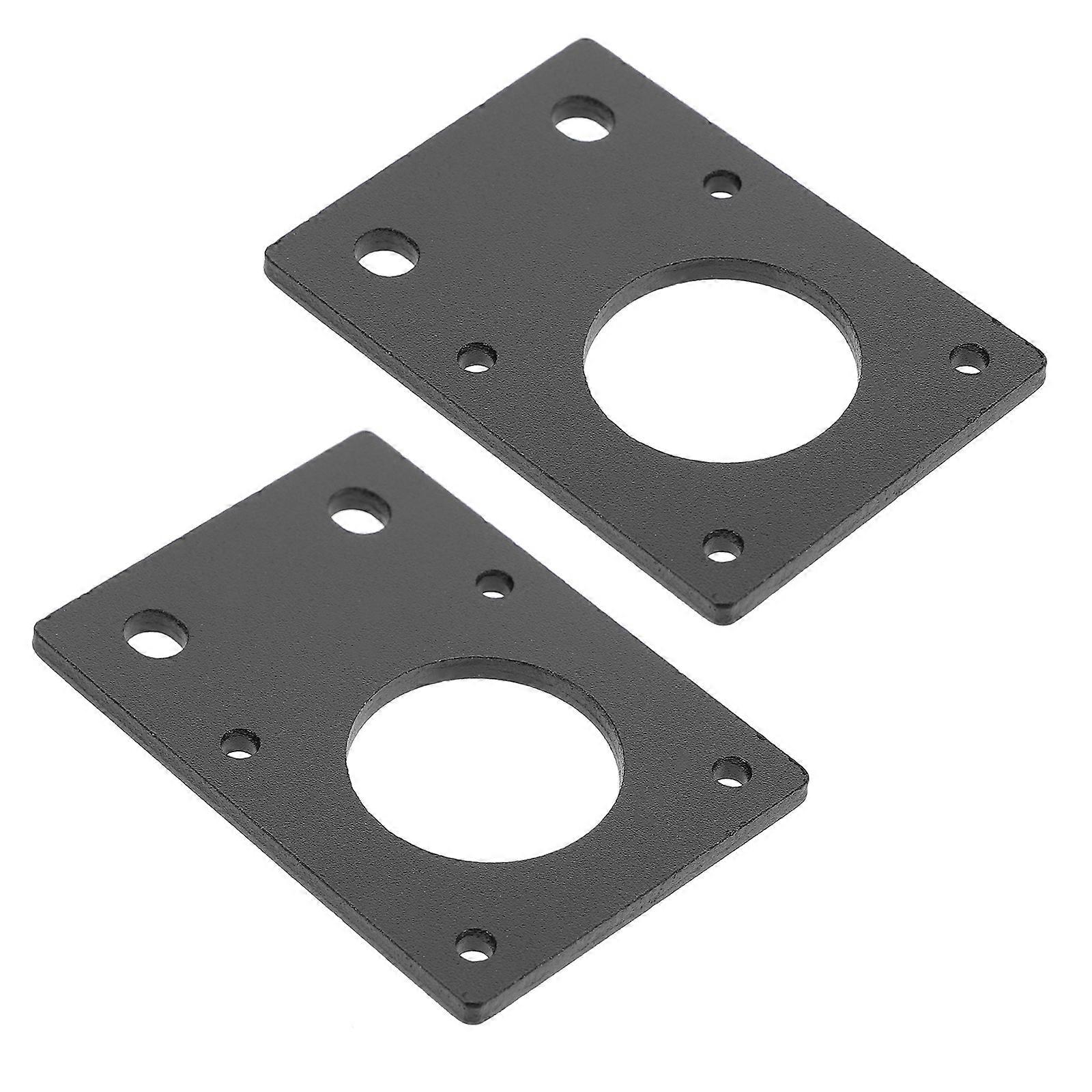 2pcs Stepper Motor Mounting Plate Durable Aluminum Fixed Bracket for 3D Printer