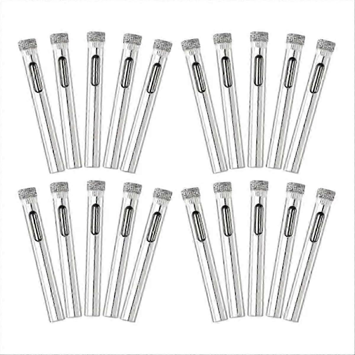 20 Pack Diamond Drill Bit Set,6mm Small Diamond Hole Saw Kit