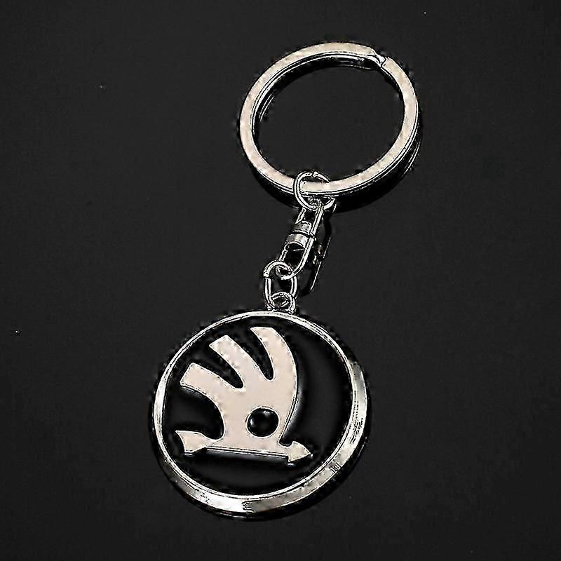 Metal key ring with token compatible Trolley Silver One size