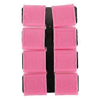 8Pcs Silicone Anti slip Elasticity Golfer Swing Grip Golf Finger Band Cover Sets(pink)