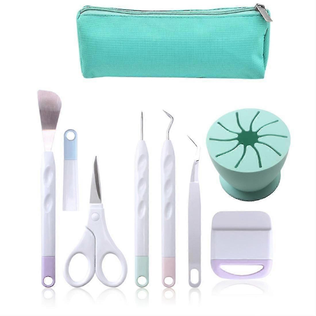 1set Diy Cardstock Crafting Basic Tools Kit Craft Vinyl Weeding Set A