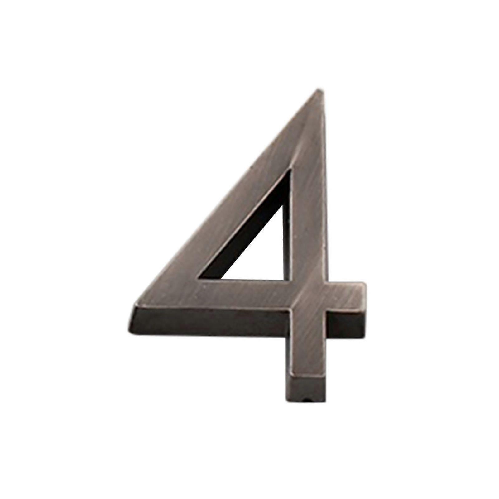 Plate Digit Plated Solid ABS Electroplating Door Plaque Number Qinhai