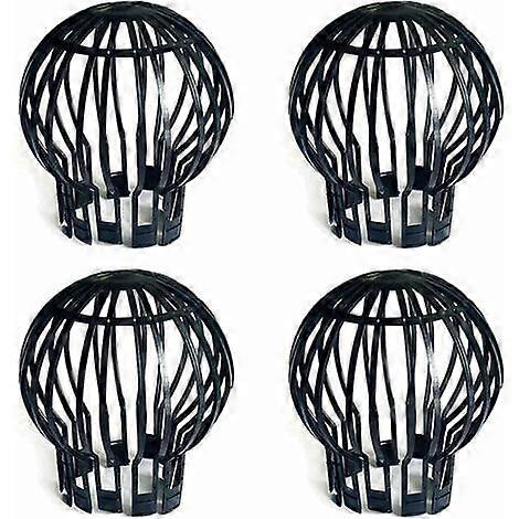 Pack of 4 Gutter Strainers Flexible Plastic Gutter Filter Gutter Mesh Keeps