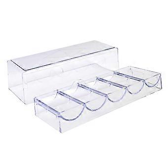 Tray Lid Daily Chip Case Acrylic Poker Chip Rack Household Poker Chip Tray Casino Chip Tray Poker Chip Case