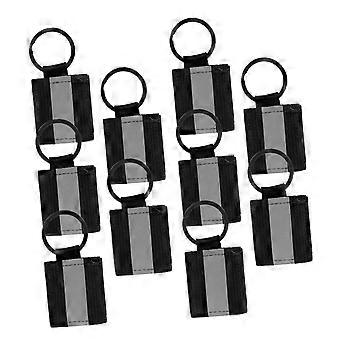 FOYTOKI 10pcs Reflective Keychain for Backpack, DoubleSided  Visibility Safety Tag for Bags