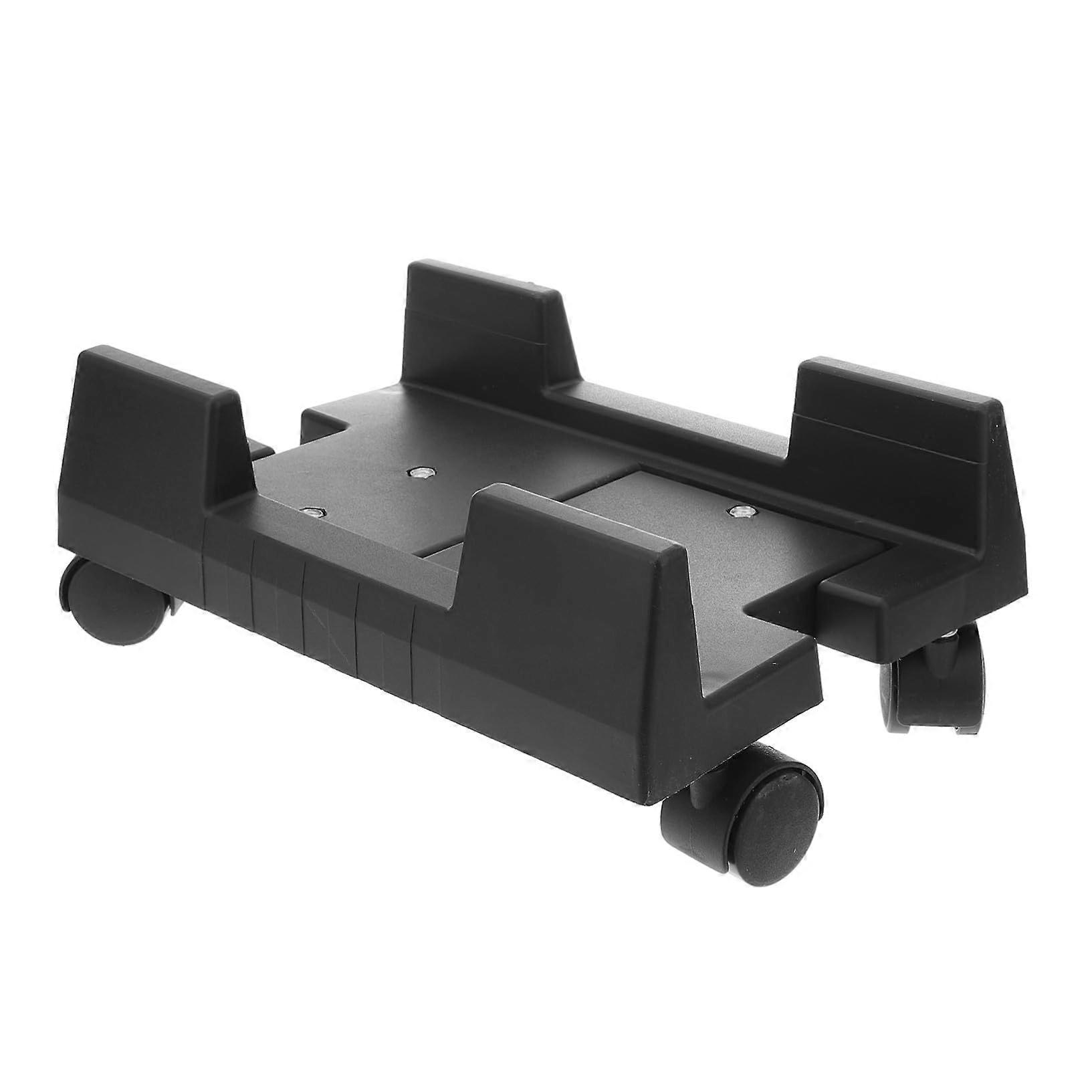 CPU Stand with Wheels, Under Desk Rolling Computer Tower Stand, Stable 4Leg Support
