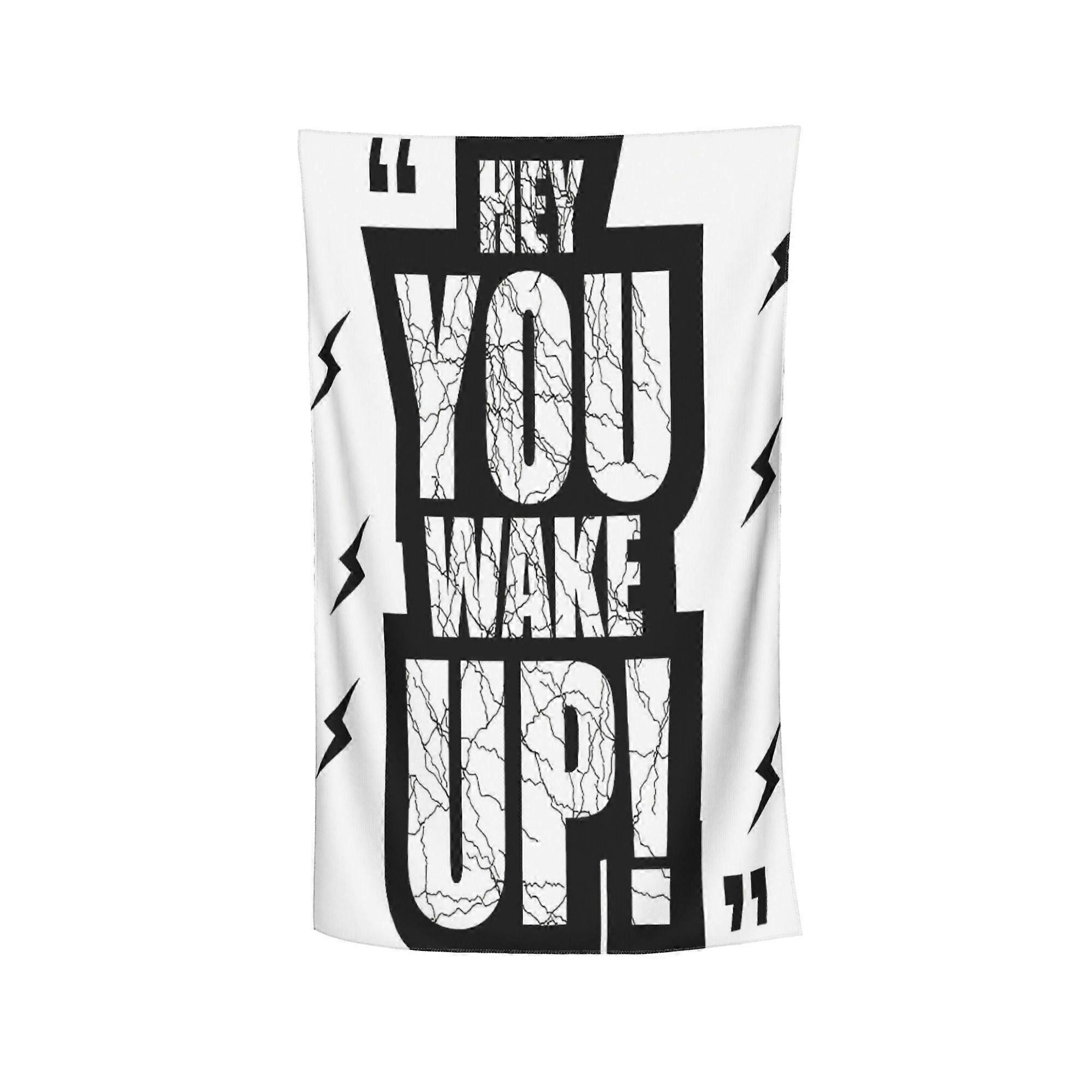 Serviette de plage en microfibre 2D Flat - DON'T WAKE ME UP, motif western, idéale pour les voyages.