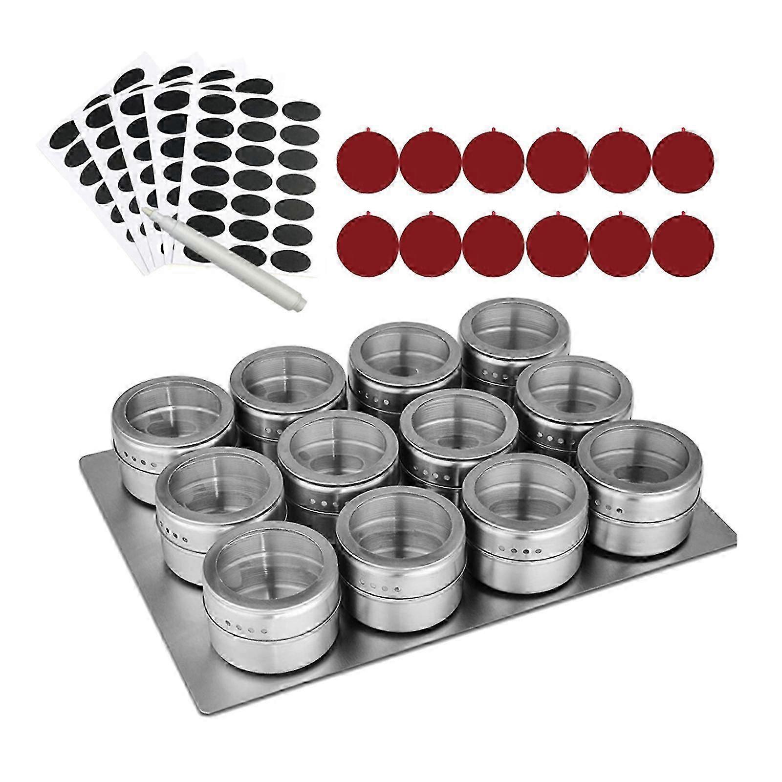 Spice Jars Rack Organizer Tins