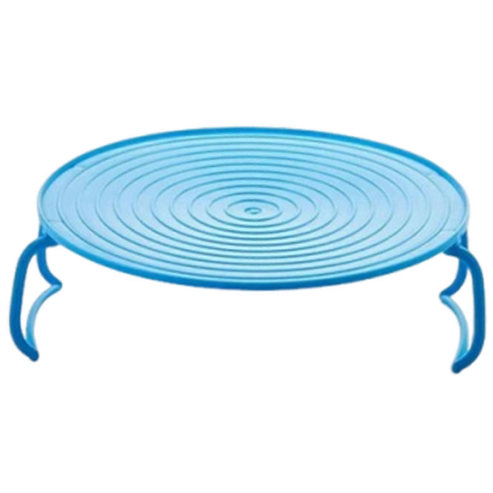 Microwave Stackable Tray with Handle, Foldable Food Heating Rack for Kitchen Cooking
