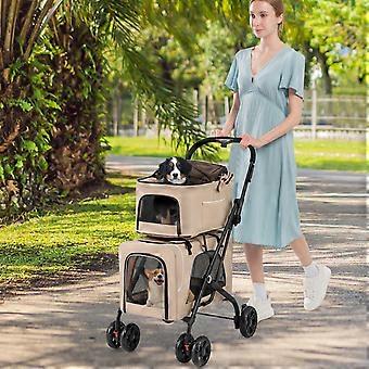 Dog stroller - Pet carrier - Walking stroller - Pet buggy - Foldable stroller.