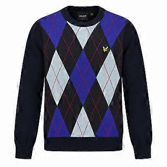 Arquivo Lyle & Scott revisitado - Suéter de malha Argyle