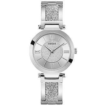 Guess kellot hyvät Aurora Watch naisten analoginen kvartsi ruostumattomasta teräksestä ranne koru W1288L1