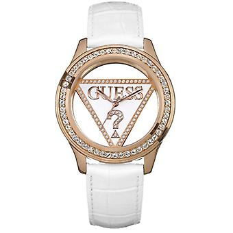 Guess f09 montre pour les femmes Analog Quartz avec Cowhide Bracelet W11555L1