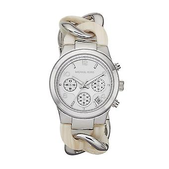 Mkors Runway twist klocka för kvinnor Analog Quartz med MK4263 rostfrittstål armband
