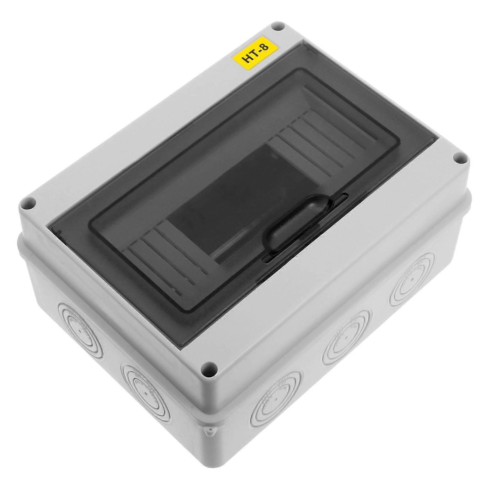 Waterproof Electrical Distribution Box with Multiple Outlets, DIN Rail Compatible, for Outdoor Camping
