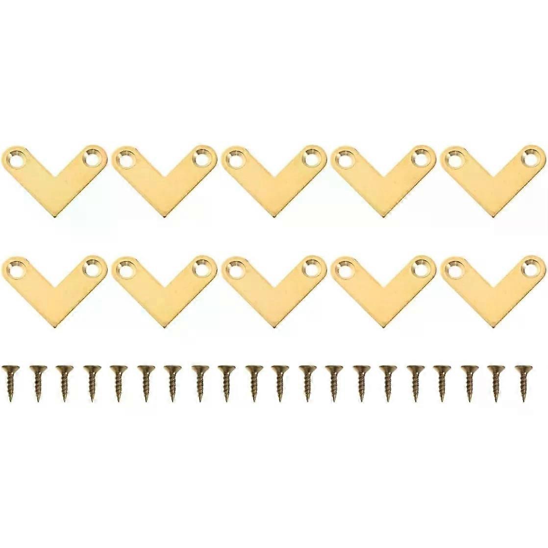 Corner Brackets 10pcs Copper Right Angle Connector Hardware