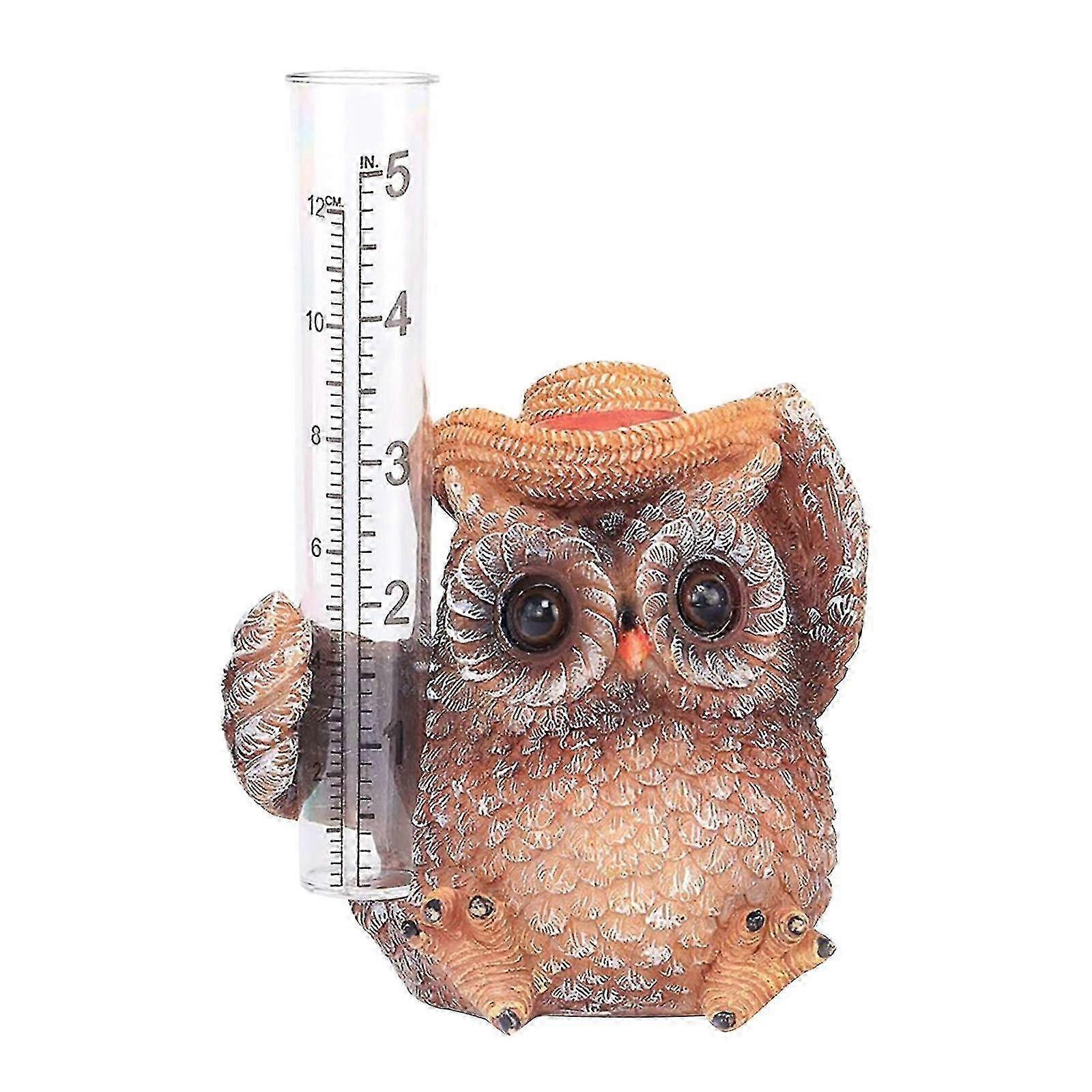 Owl Garden Rain Gauge Weather Tool