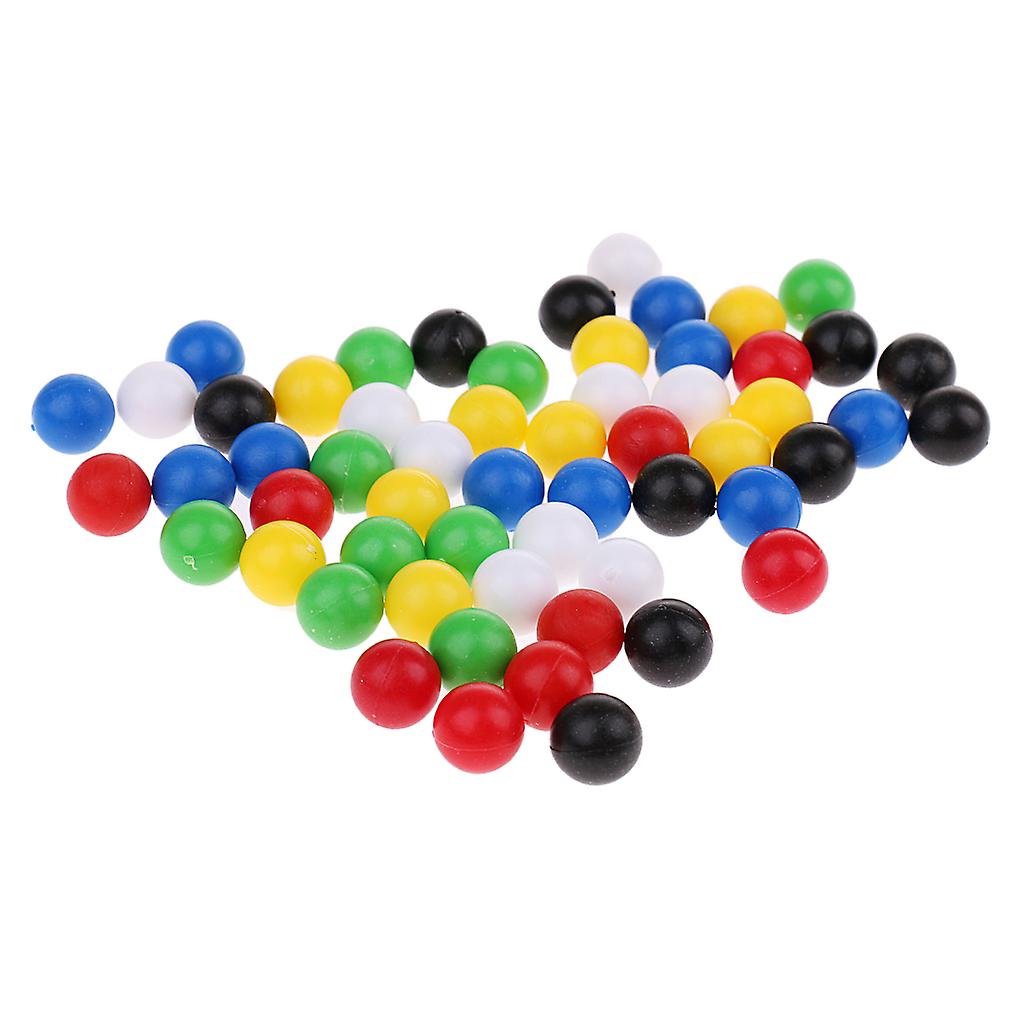 60 Pieces 1cm Round Balls for Connecting Four Balls in A Line Family Game